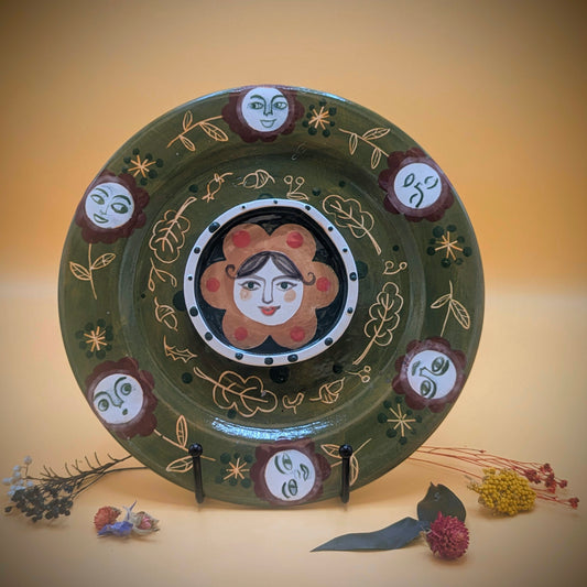 'Flower' Ceramic Plate by Ciara Veronica Dunne