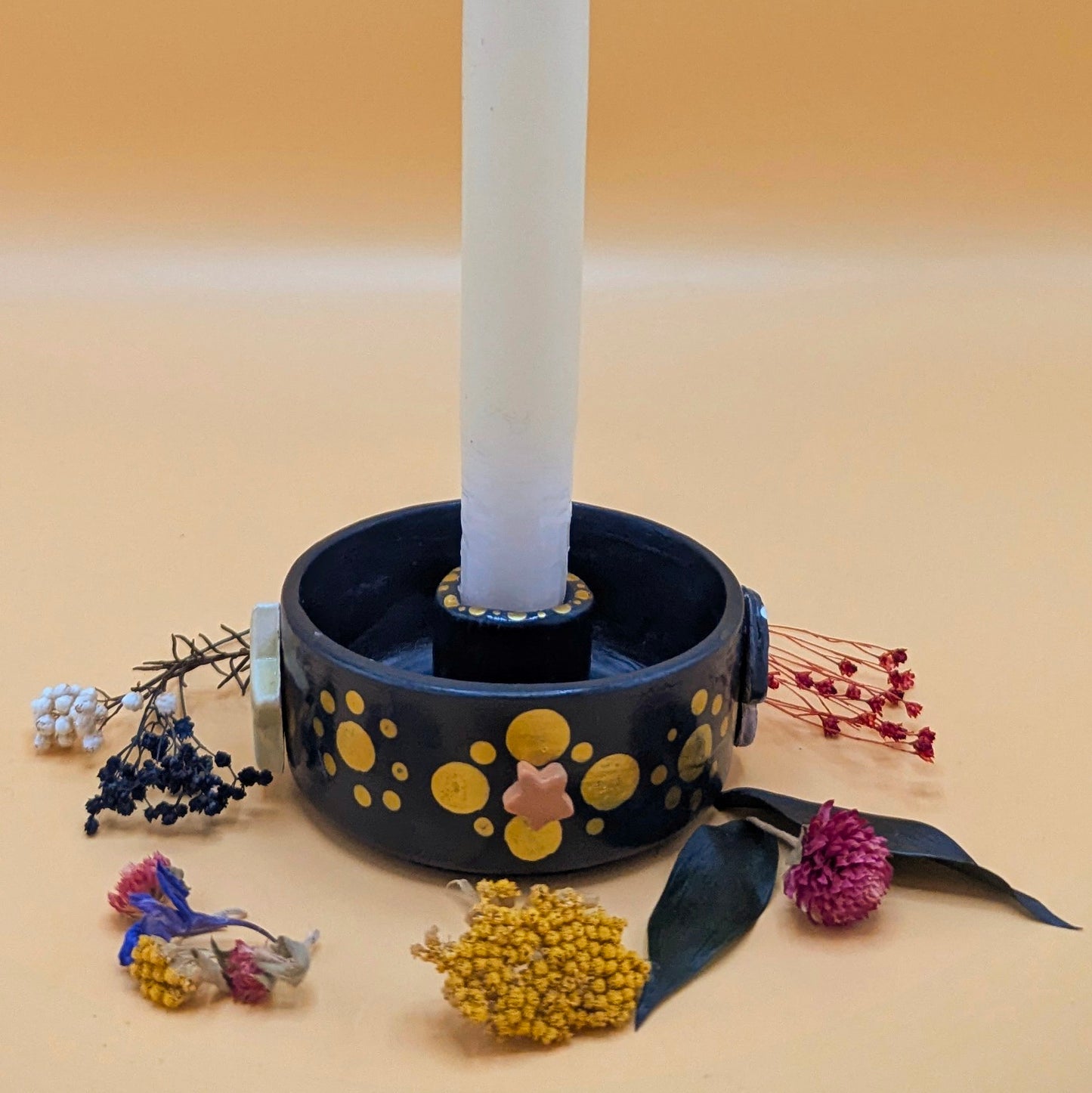 'Yuletide Ceramic Candle Holder' by Ciara Veronica Dunne