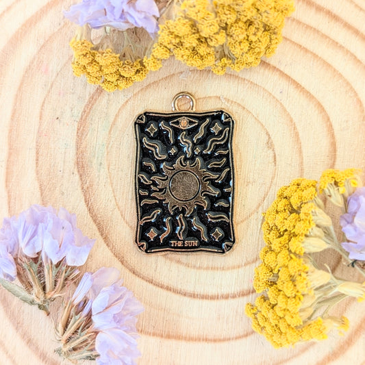 The Sun Tarot Charm (gold)