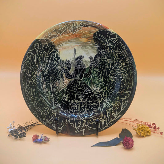 'Nic Nevin' Ceramic Plate by Ciara Veronica Dunne