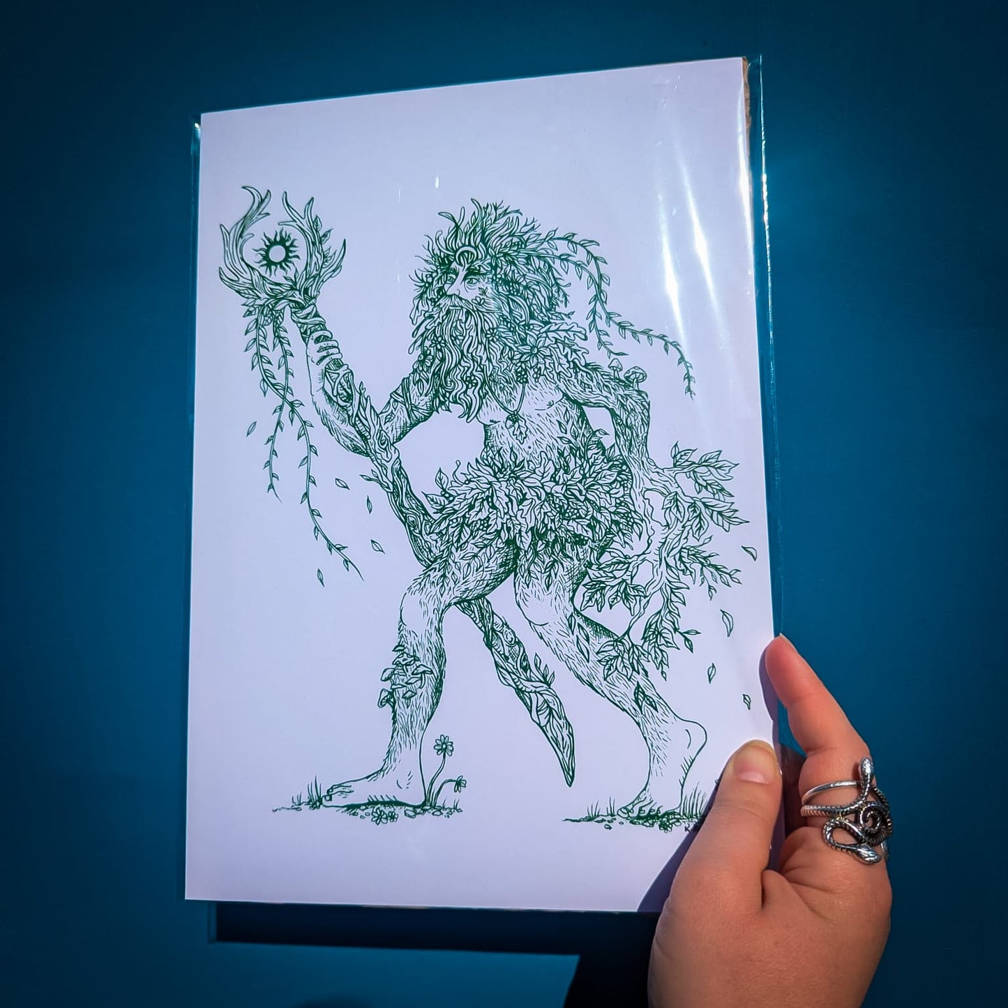 'The Green Man' A4 Print