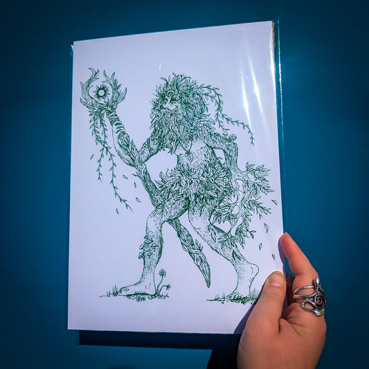 'The Green Man' A4 Print
