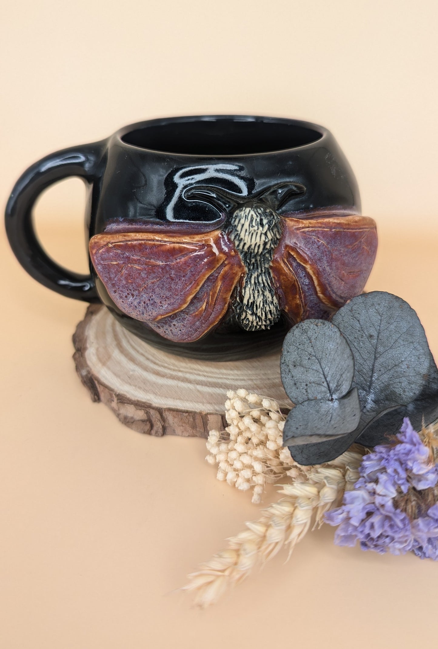 Black Moth Mug by Genuie Quirk
