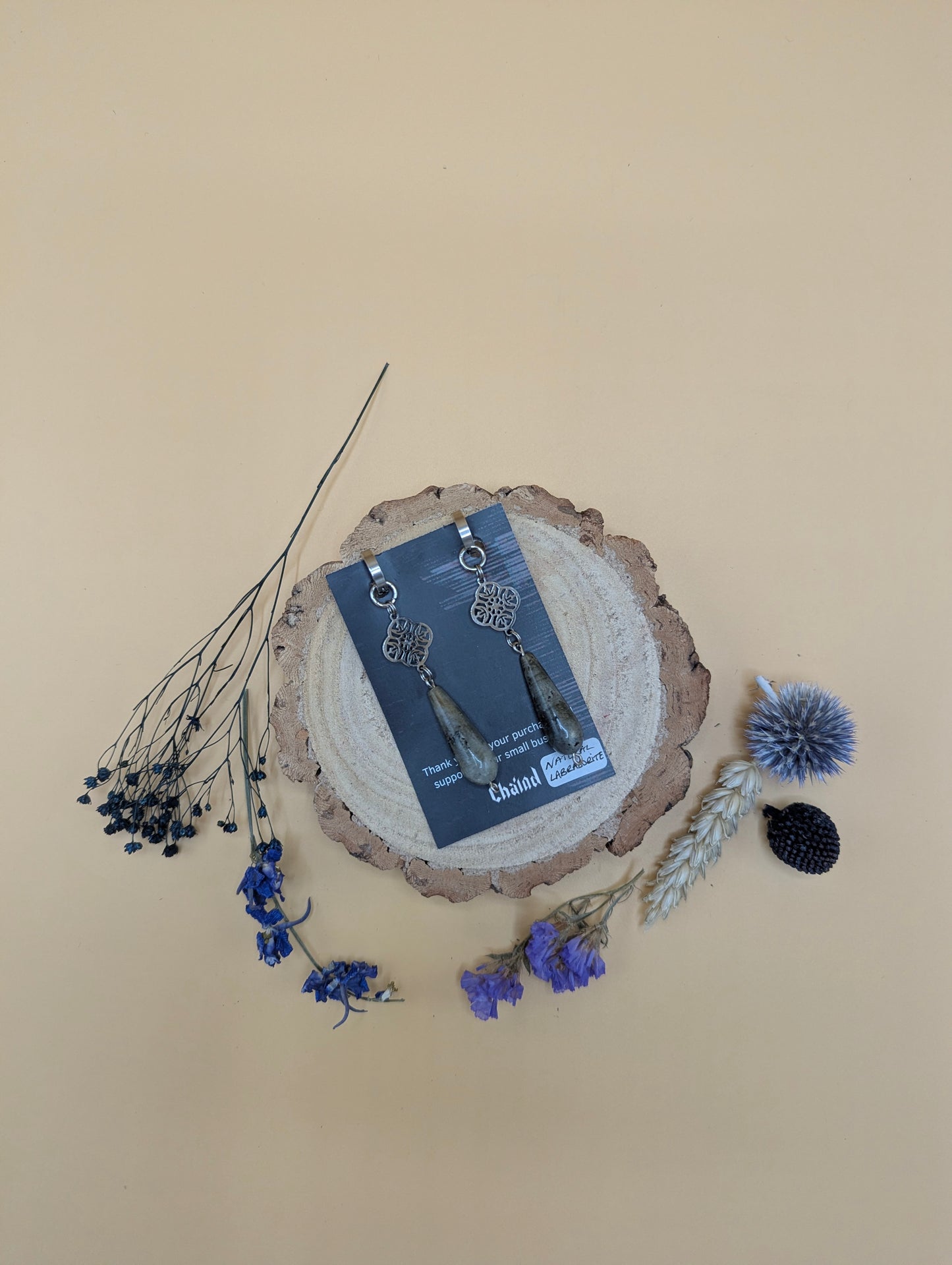 'SOLDIER POET' Drop Earrings