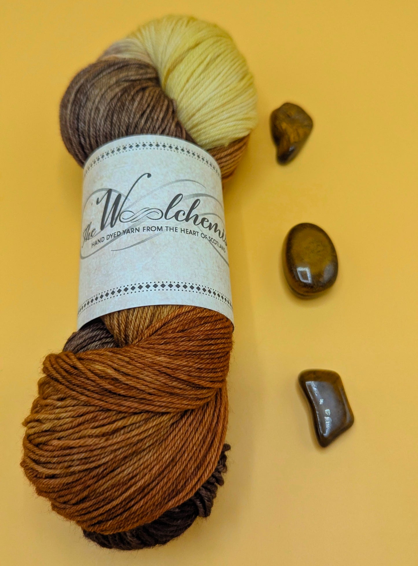 'Tiger's Eye' - The Woolchemist Hand Dyed Yarn - 100g