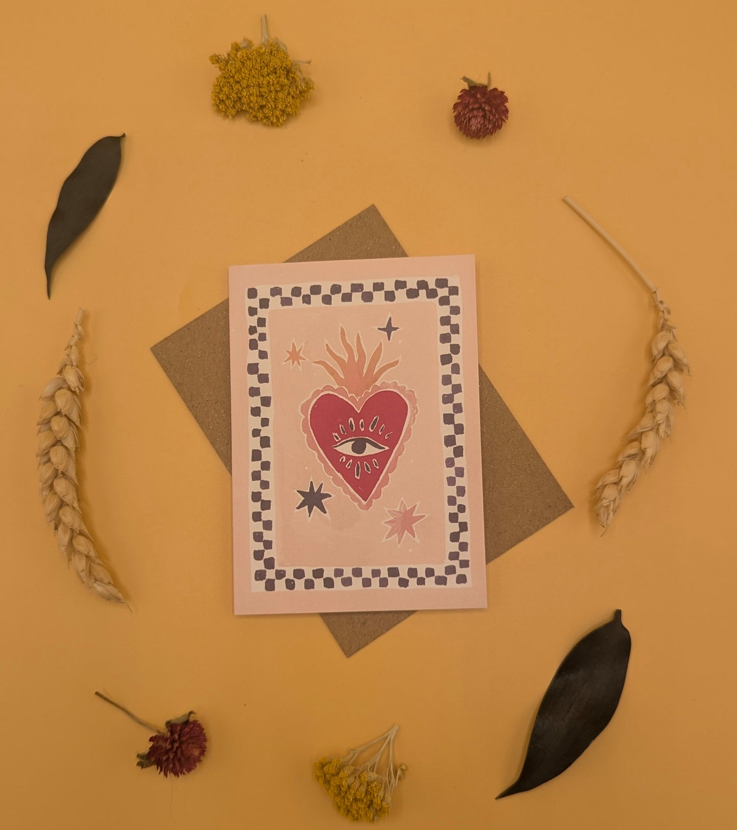 Sacred Heart Mini Love Card | Mini Greeting Card | Mini Card