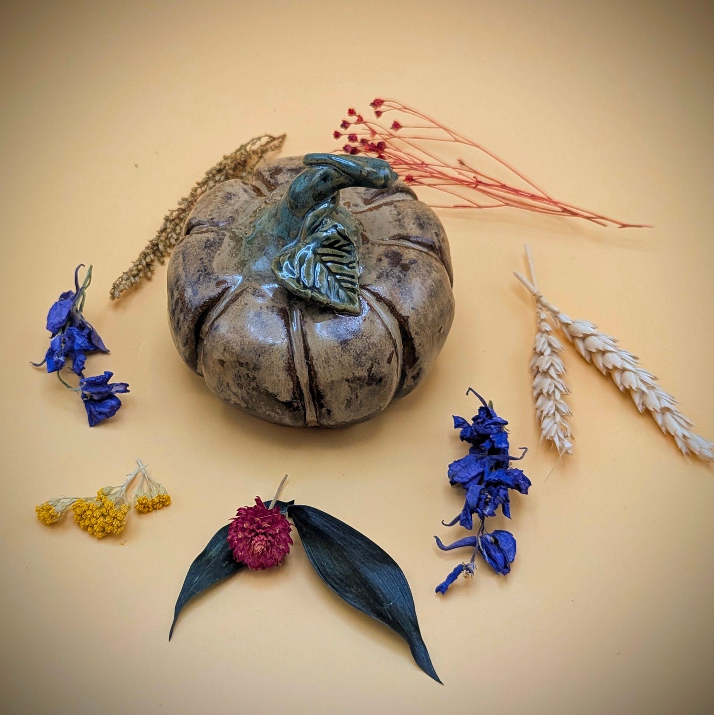 Ceramic Brown Pumpkin