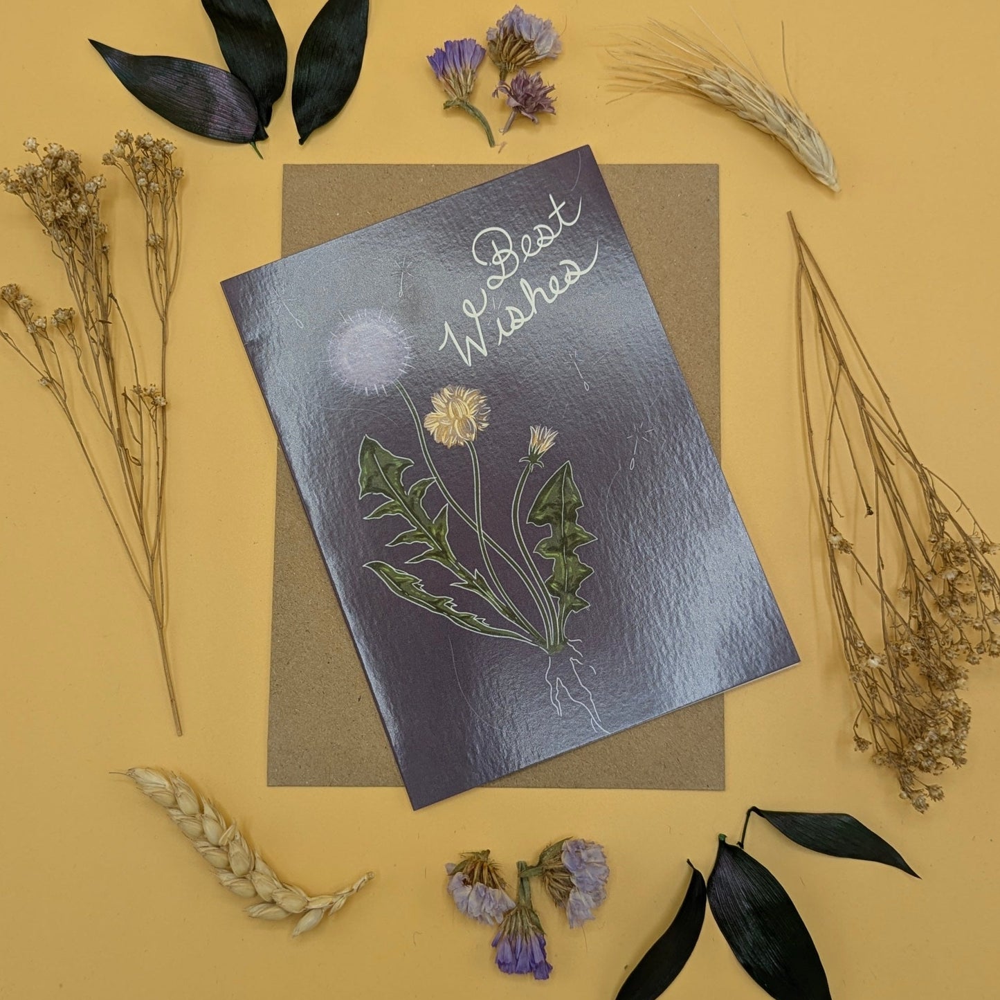 ‘Dandelion Best Wishes’ Greeting Card