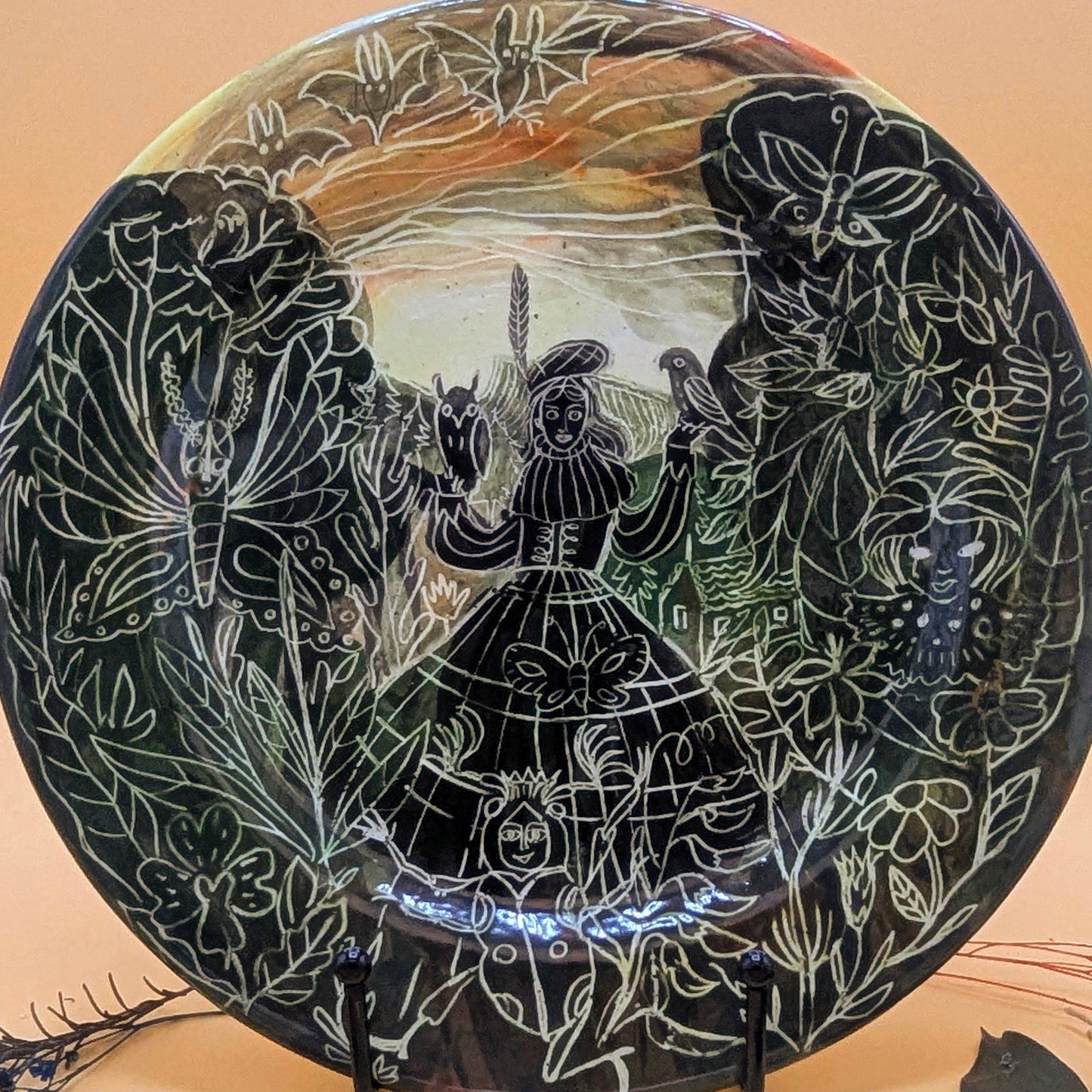 'Nic Nevin' Ceramic Plate by Ciara Veronica Dunne