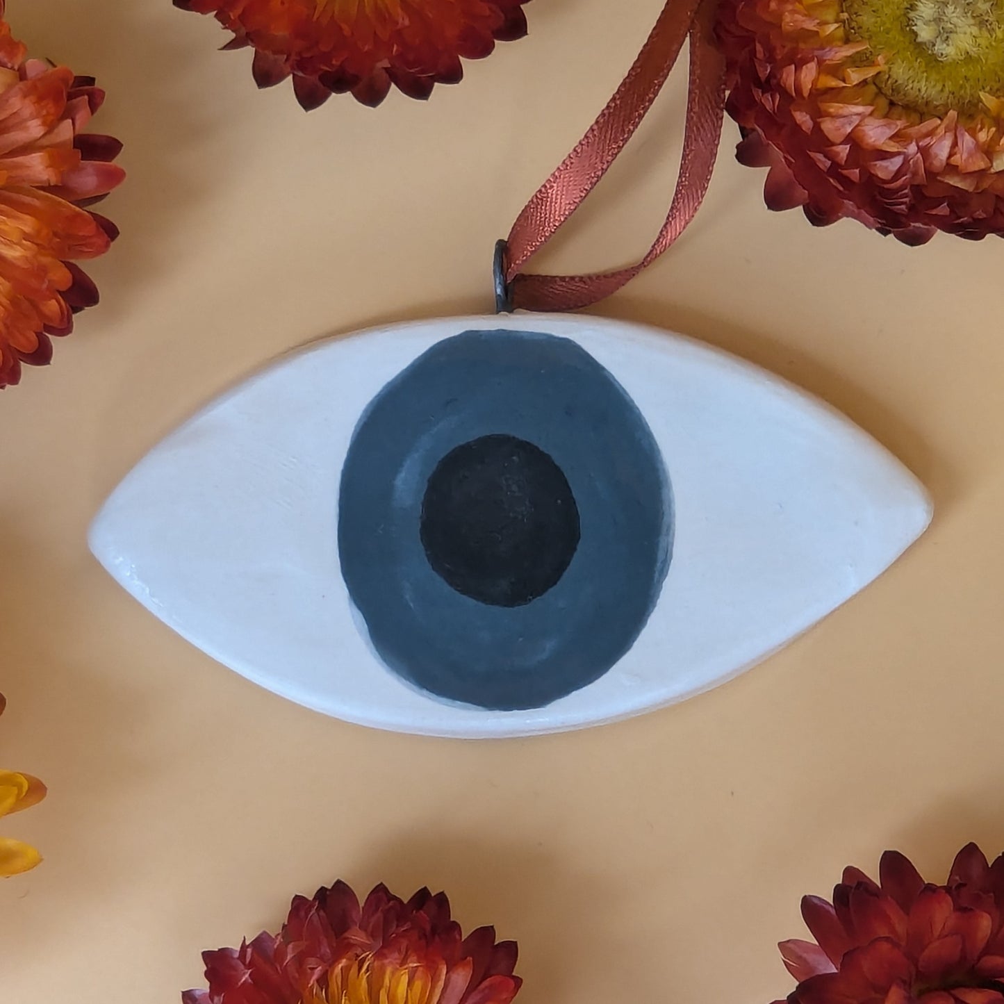 'Large Green Eye' Ceramic Decoration by Ciara Veronica Dunne