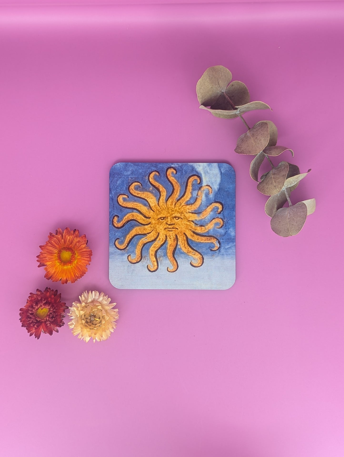 'Medieval Sun & Moon' Coasters