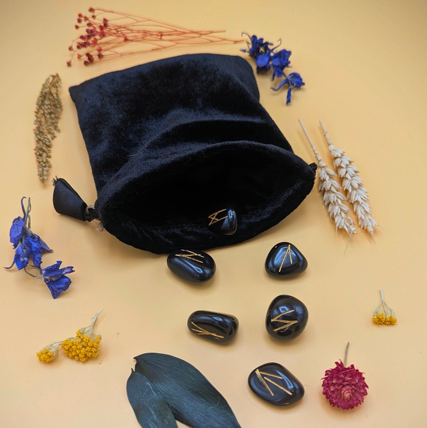 Black Jasper - Crystal Rune Stones