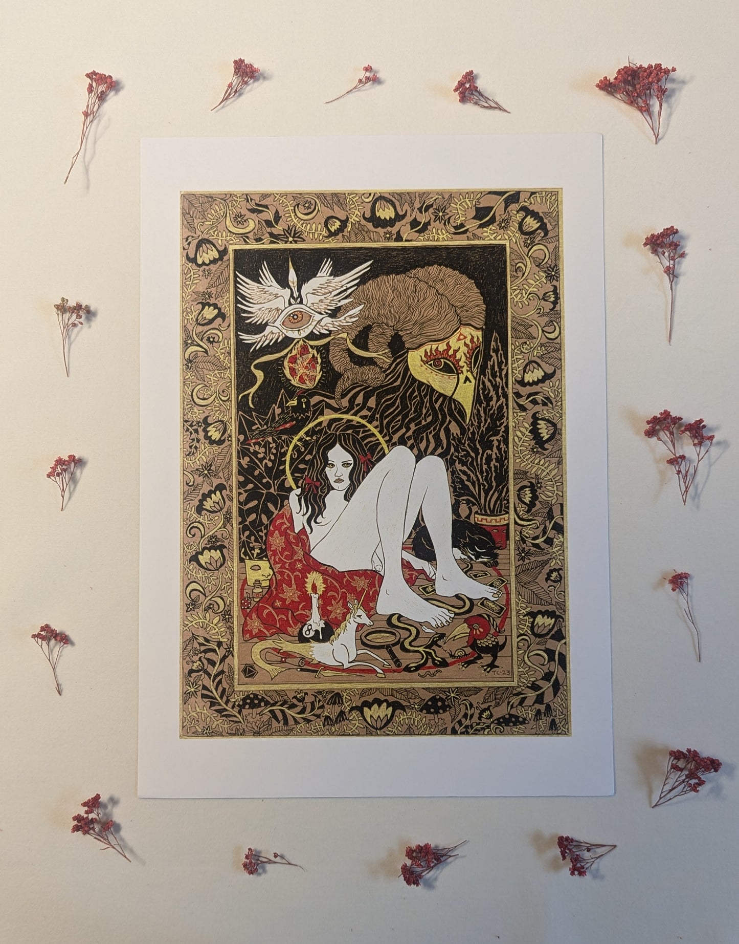 "Familiars" Print by Theo Cleary