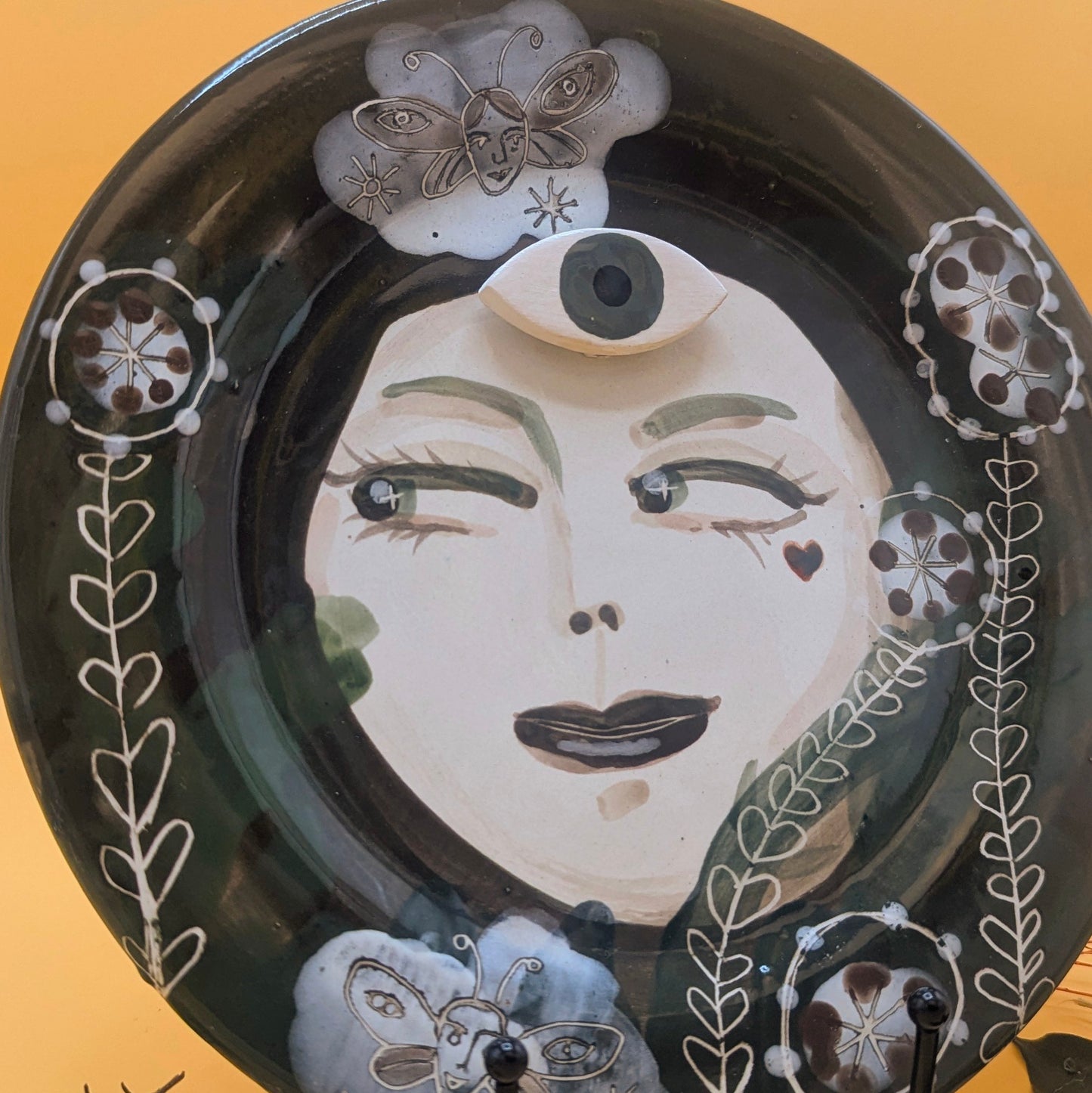 'Mysteriosa' Ceramic Plate by Ciara Veronica Dunne