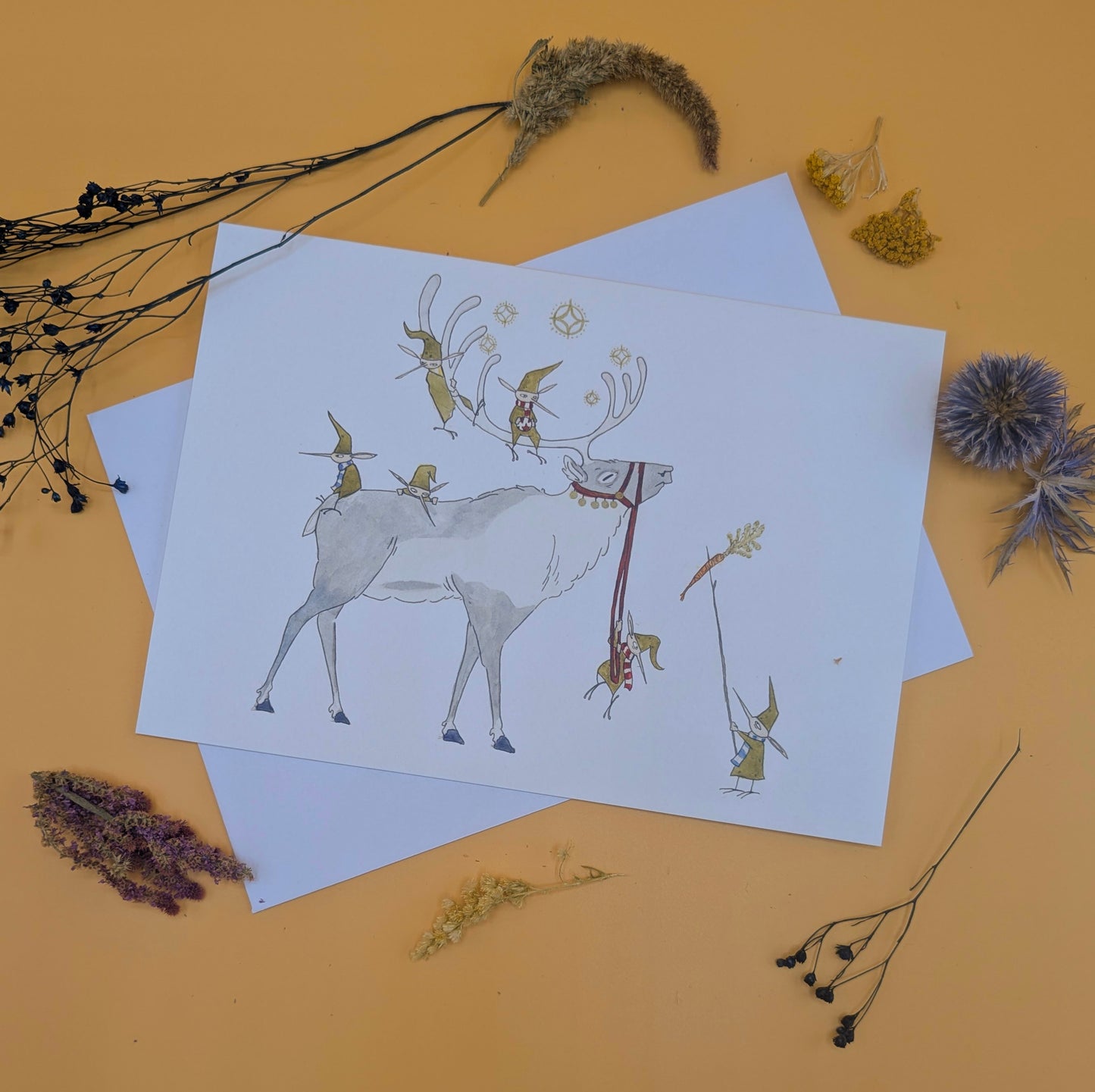 Reindeer Greeting Card