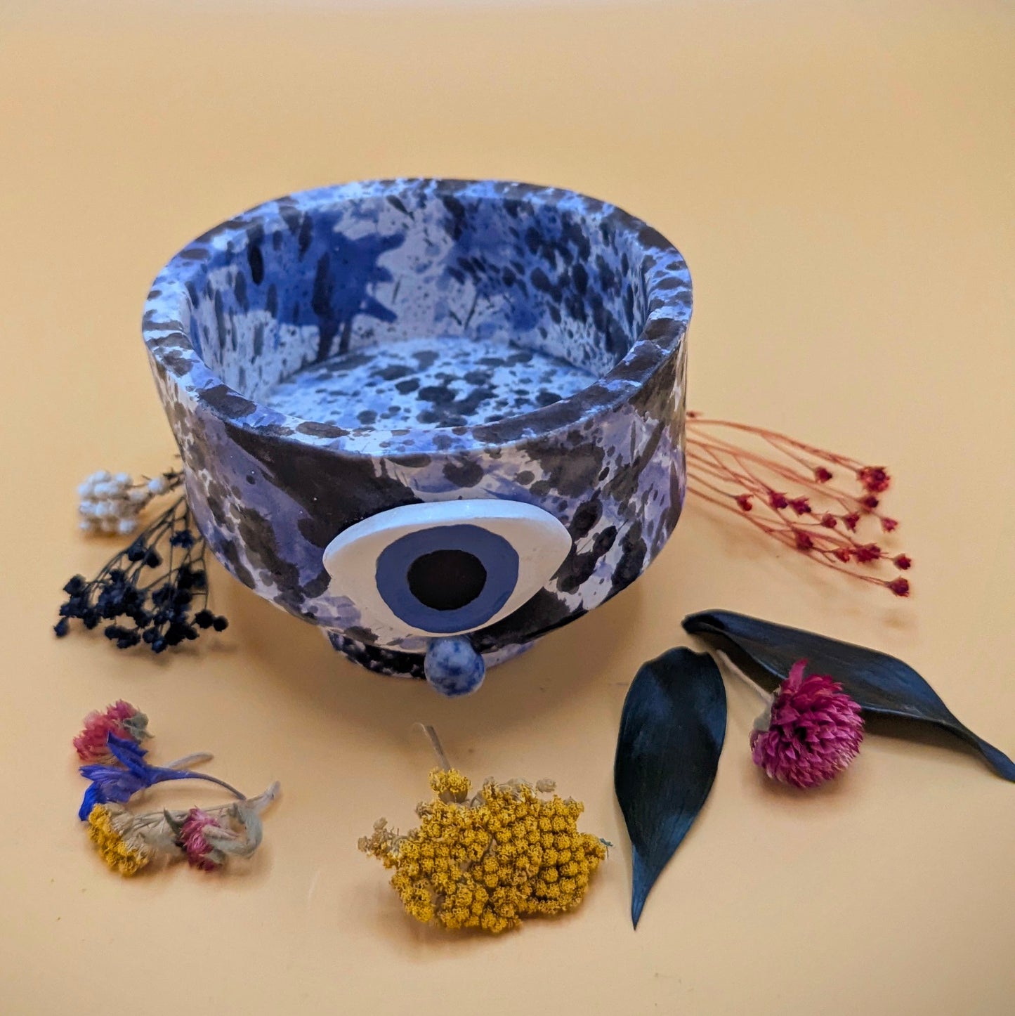 'Lapis Splatter' Ceramic Dish by Ciara Veronica Dunne