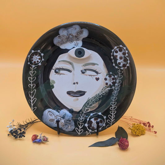 'Mysteriosa' Ceramic Plate by Ciara Veronica Dunne