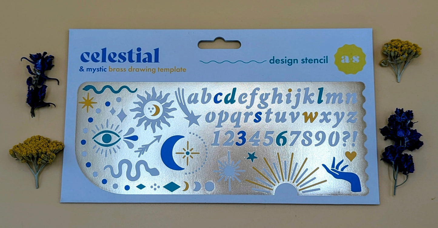 Celestial Design Stencil