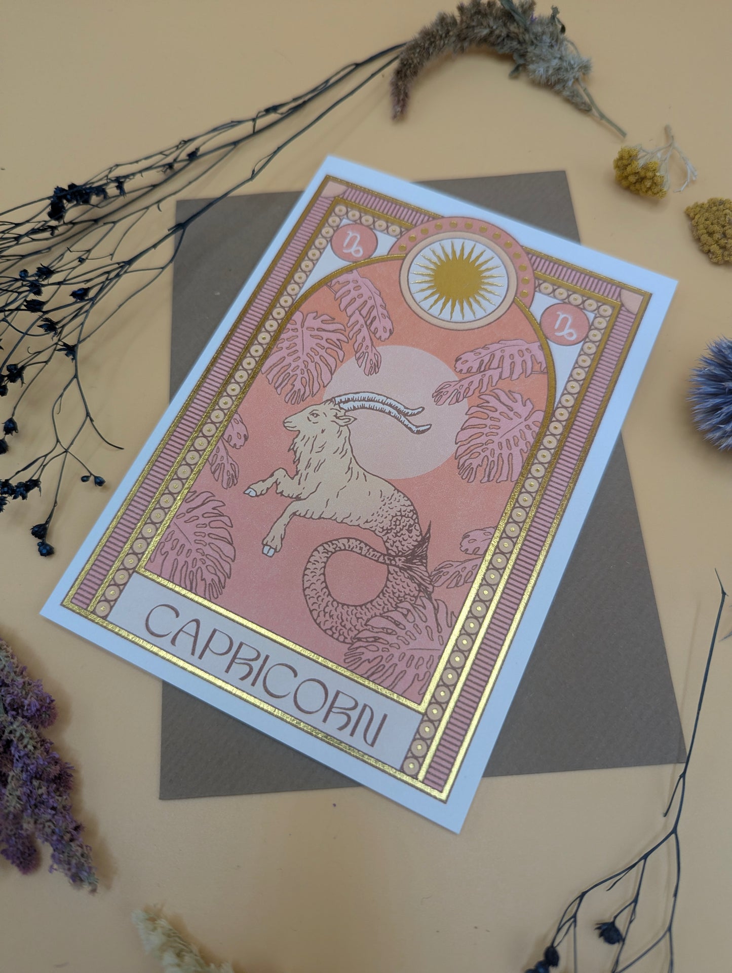 Capricorn Zodiac Card