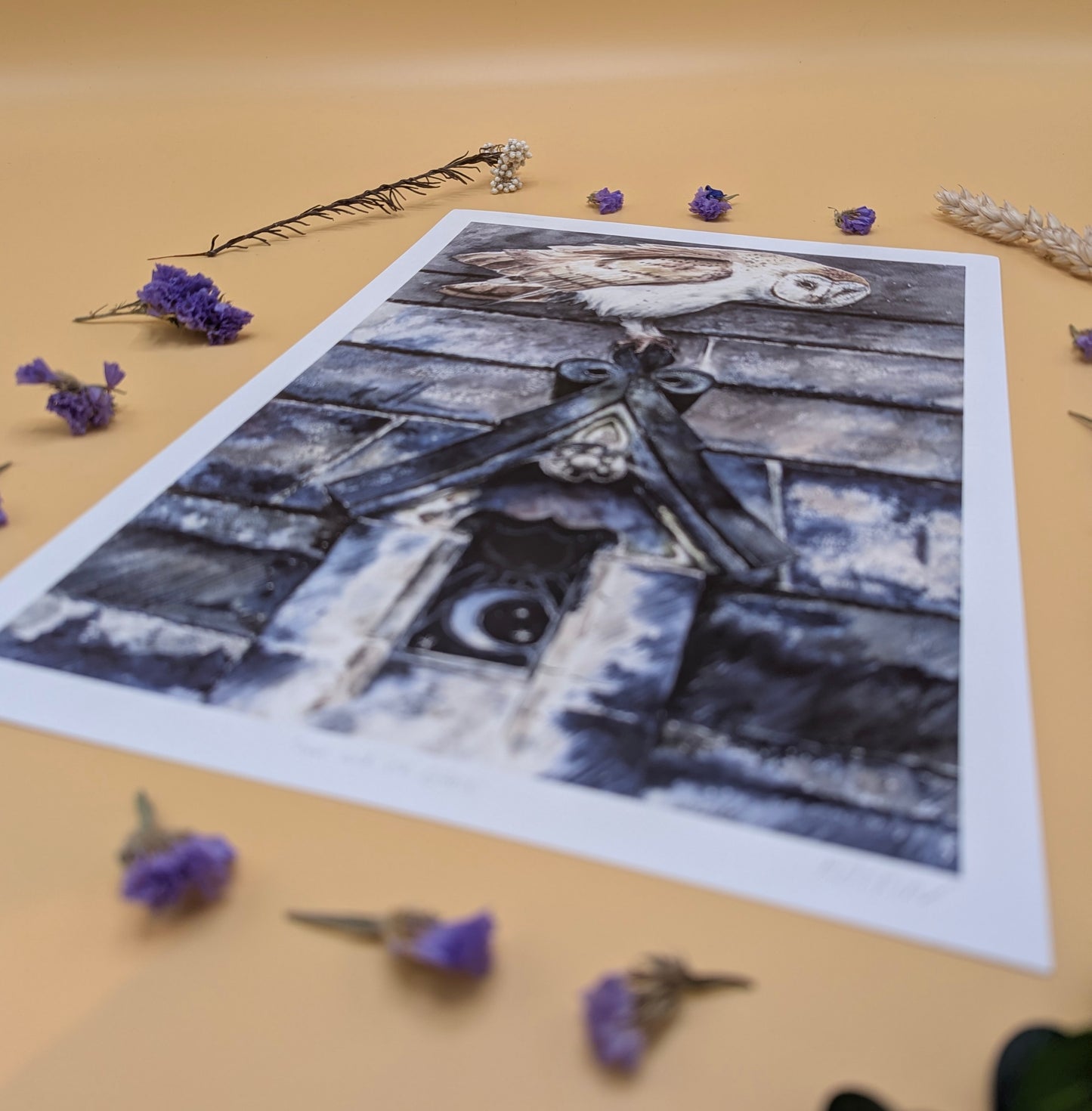 'Owl & St Giles' Print by Katrin Blackwater