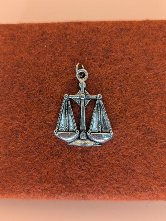 Pewter Libra Charm