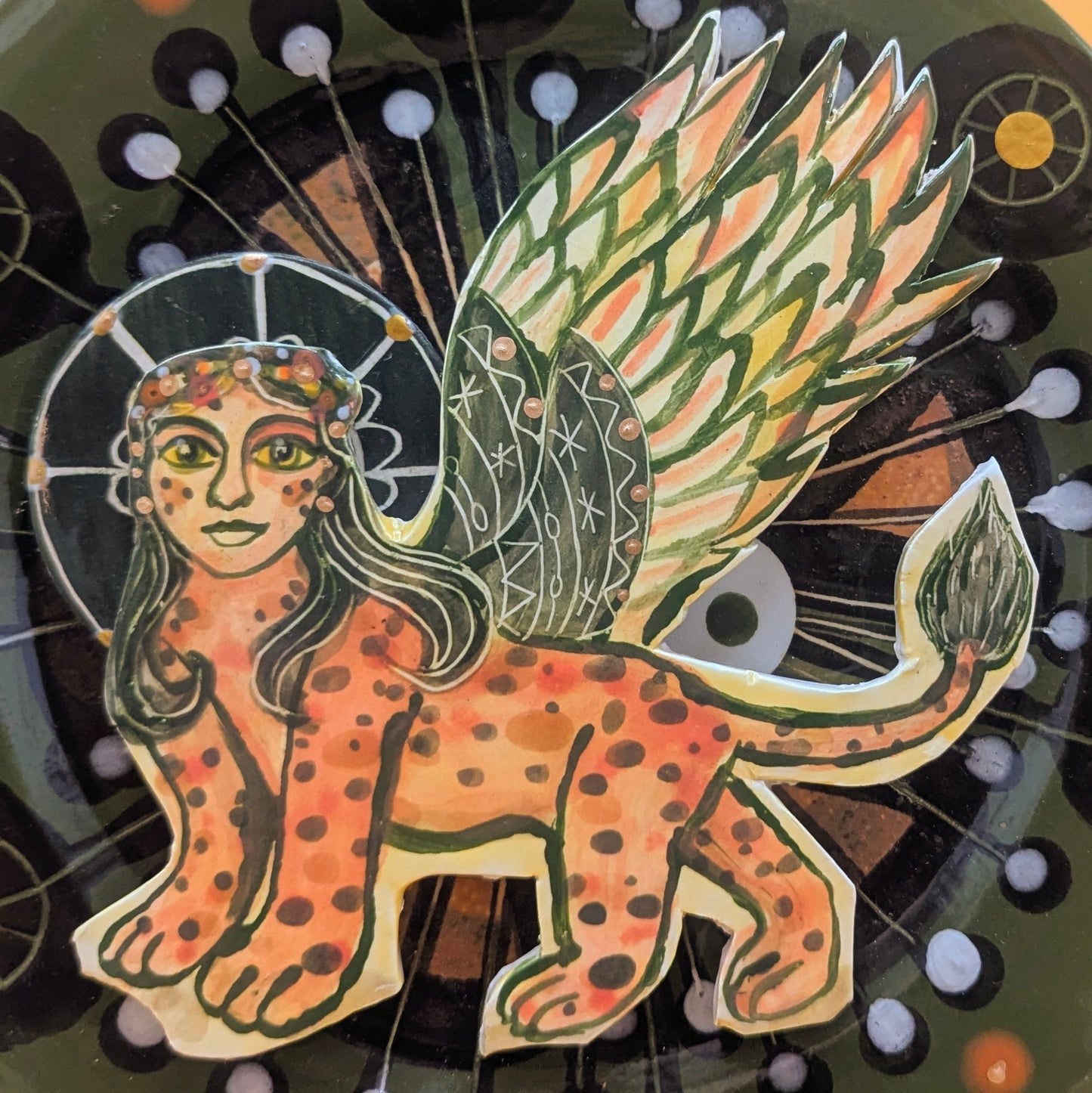 'Sphinx' Ceramic Plate by Ciara Veronica Dunne
