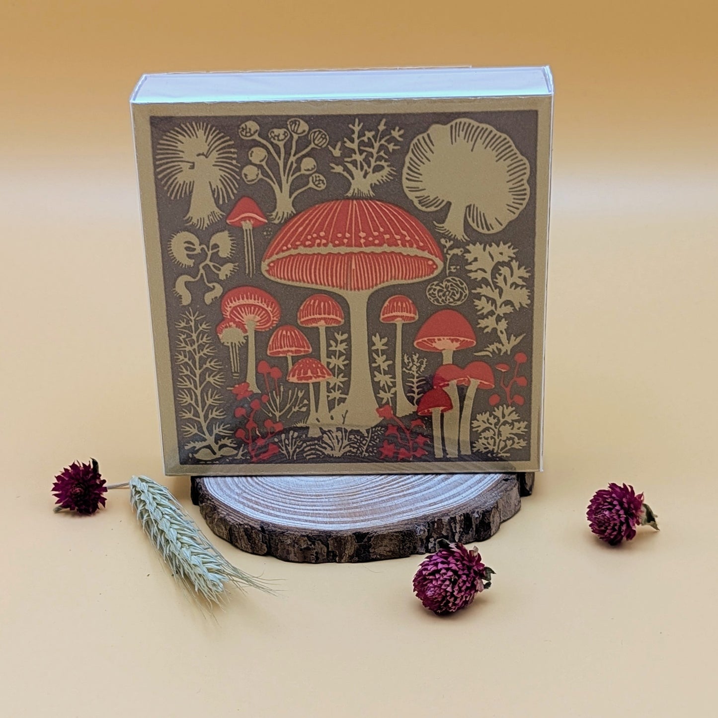 Mushroom Square Matchbox