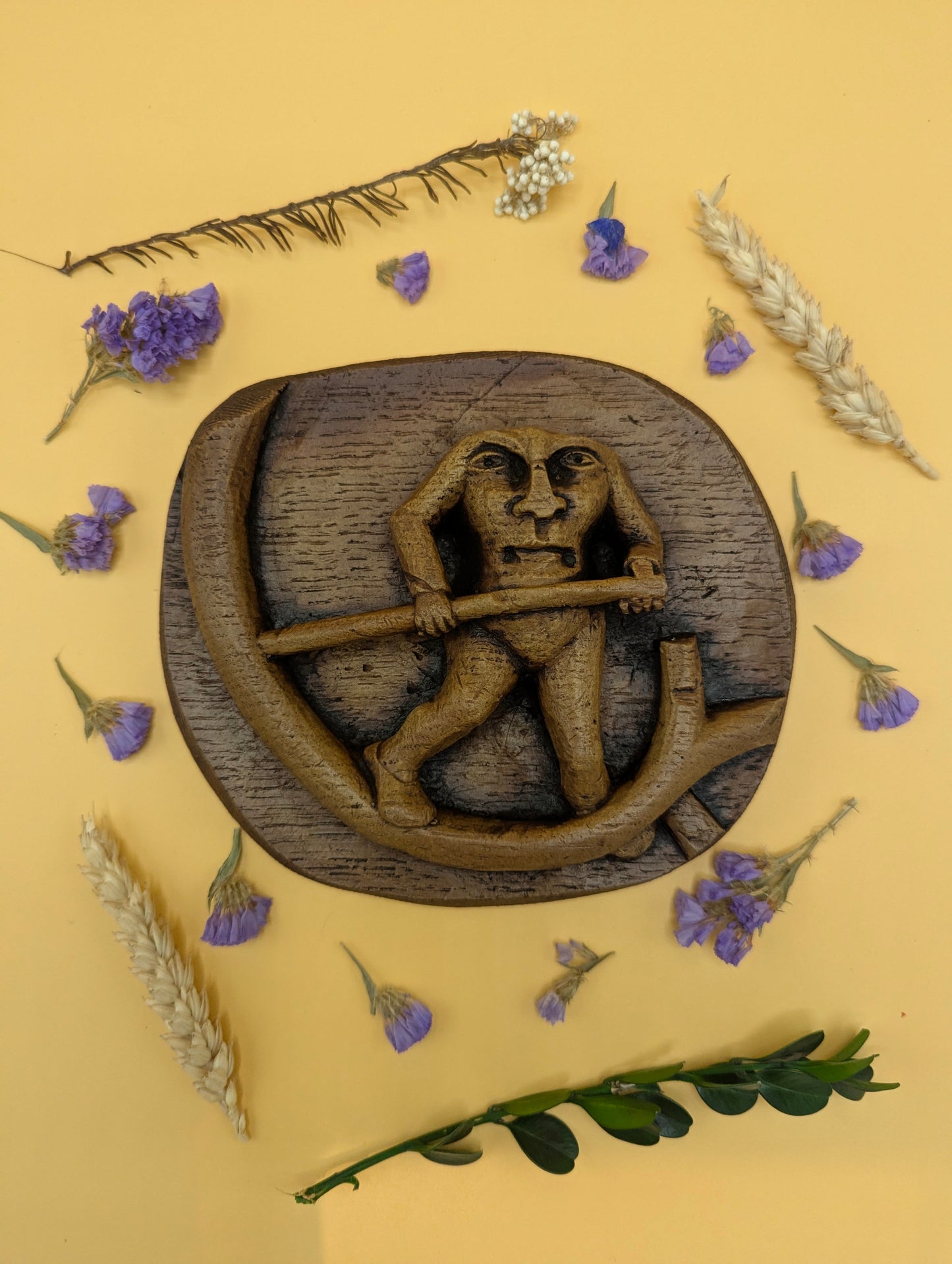 Mythical Creature Blemmyae - Medieval Reproduction Carving