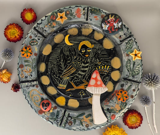 'Maggie plate' Ceramic Wall Plate by Ciara Veronica Dunne