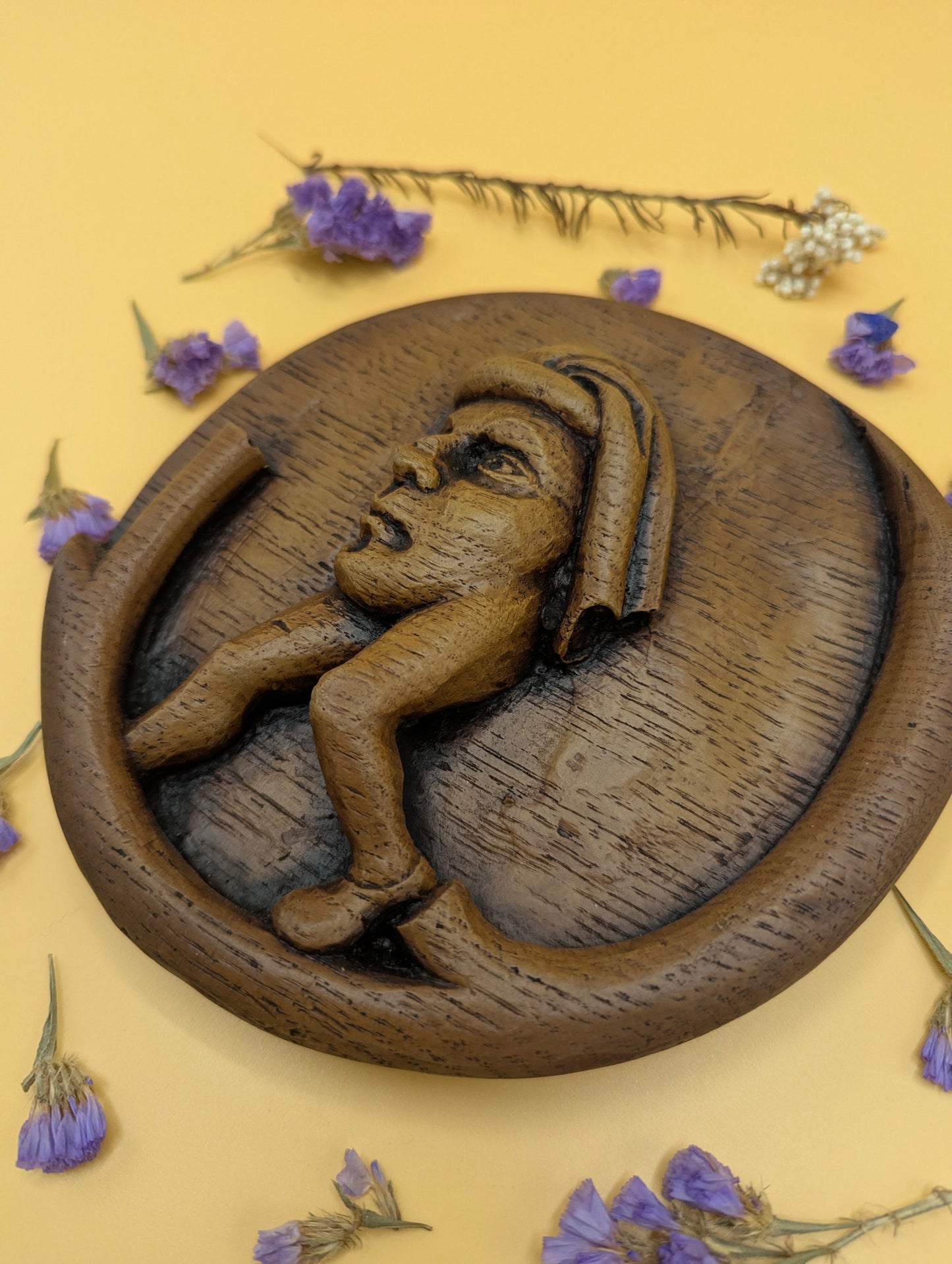 Medieval Mythical Blemmyae - Reproduction Cathedral Carving