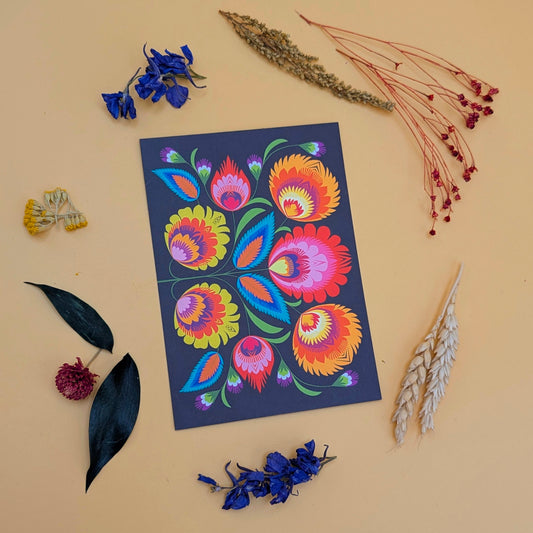 Wycinanki notecard set | 10 Polish folk art notecards by Printer Johnson