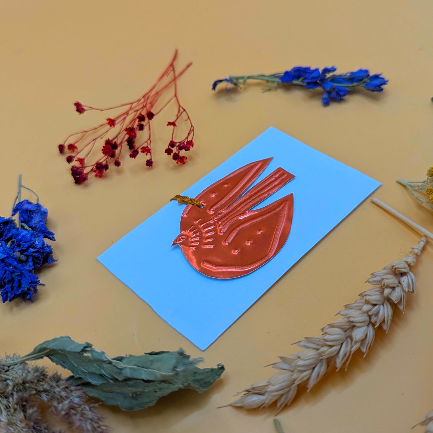 Mini Copper Bird Decoration by Freya Morgan