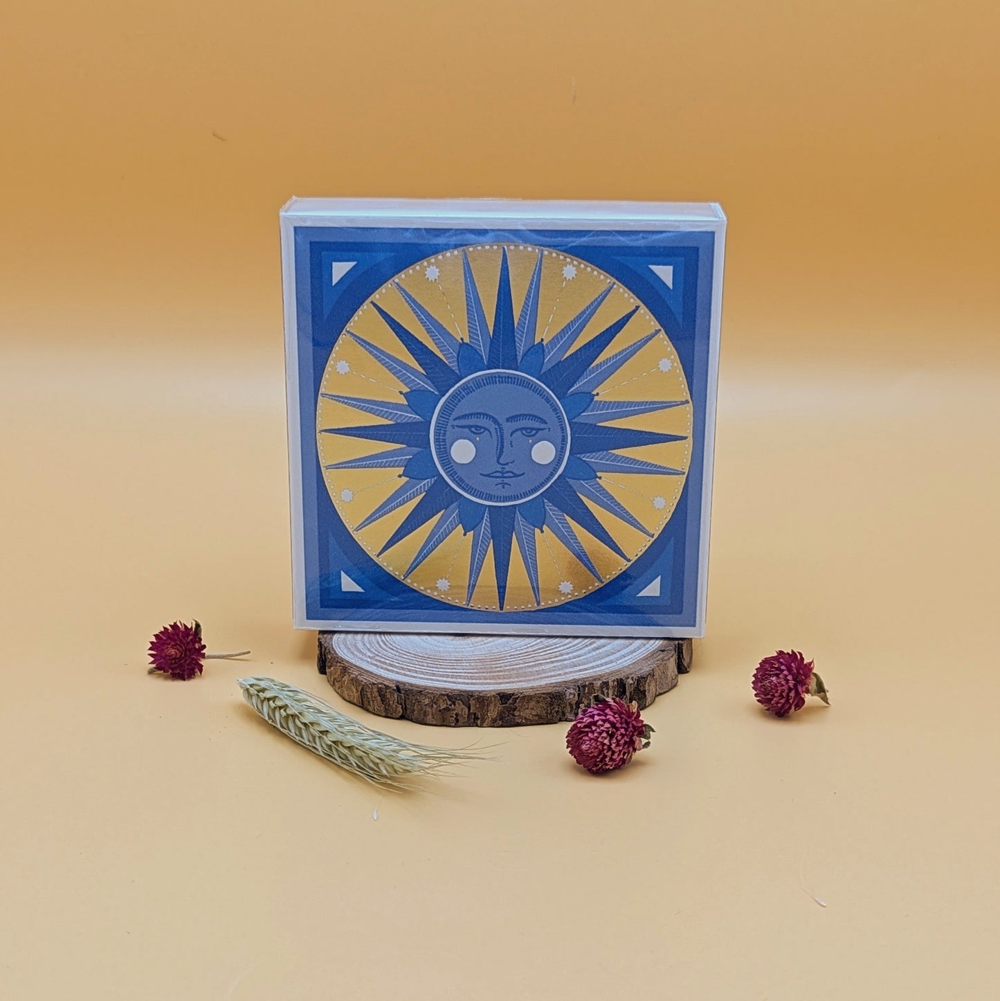 Golden Sun Square Matchbox