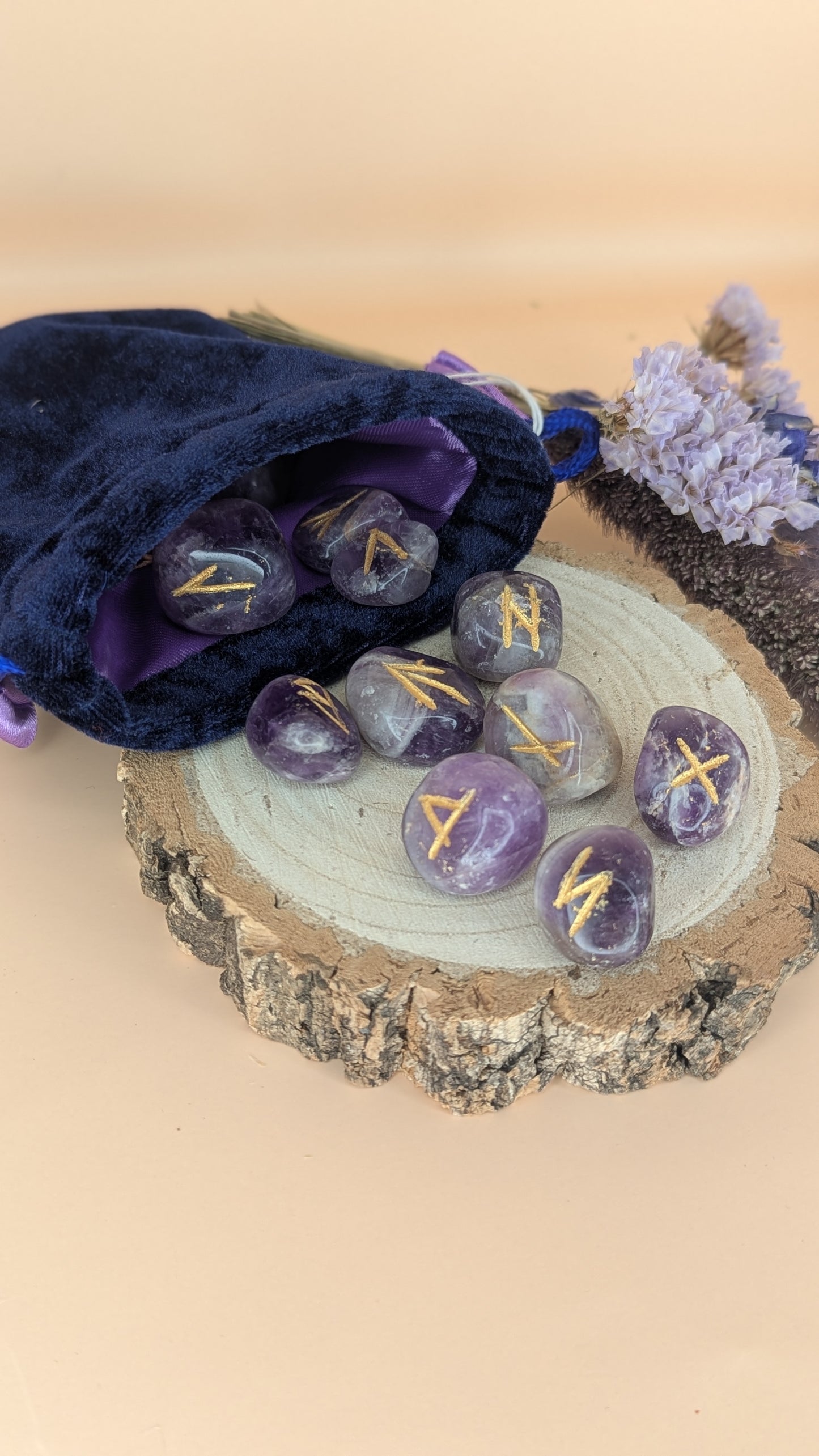 Amethyst - Crystal Rune Stones