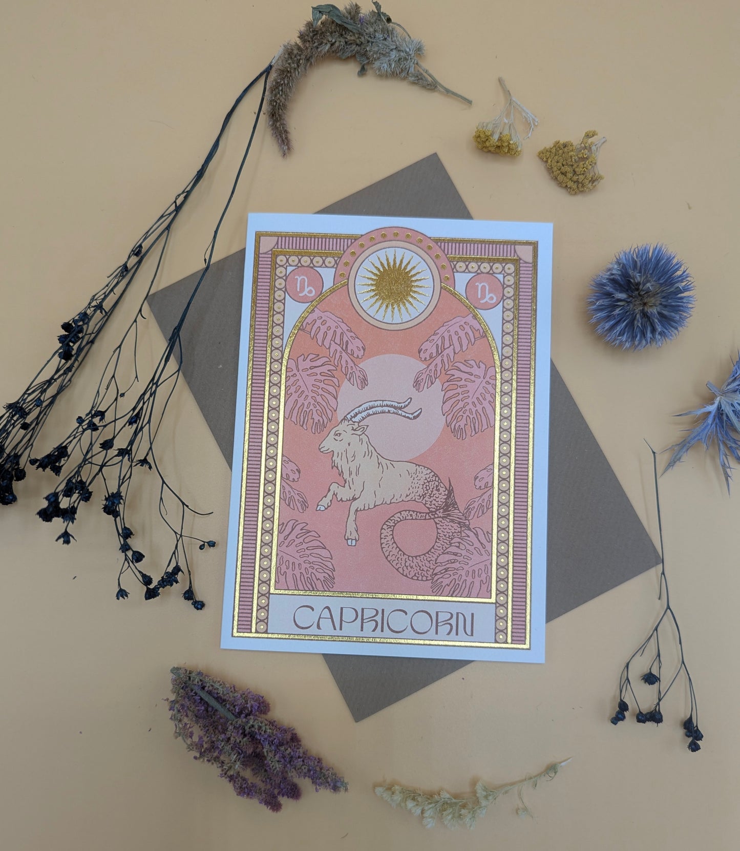 Capricorn Zodiac Card
