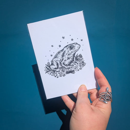 'Toad Familiar' A6 Print