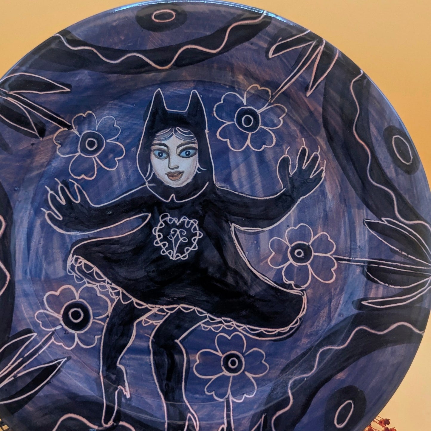 Bakeneko' Ceramic Plate by Ciara Veronica Dunne