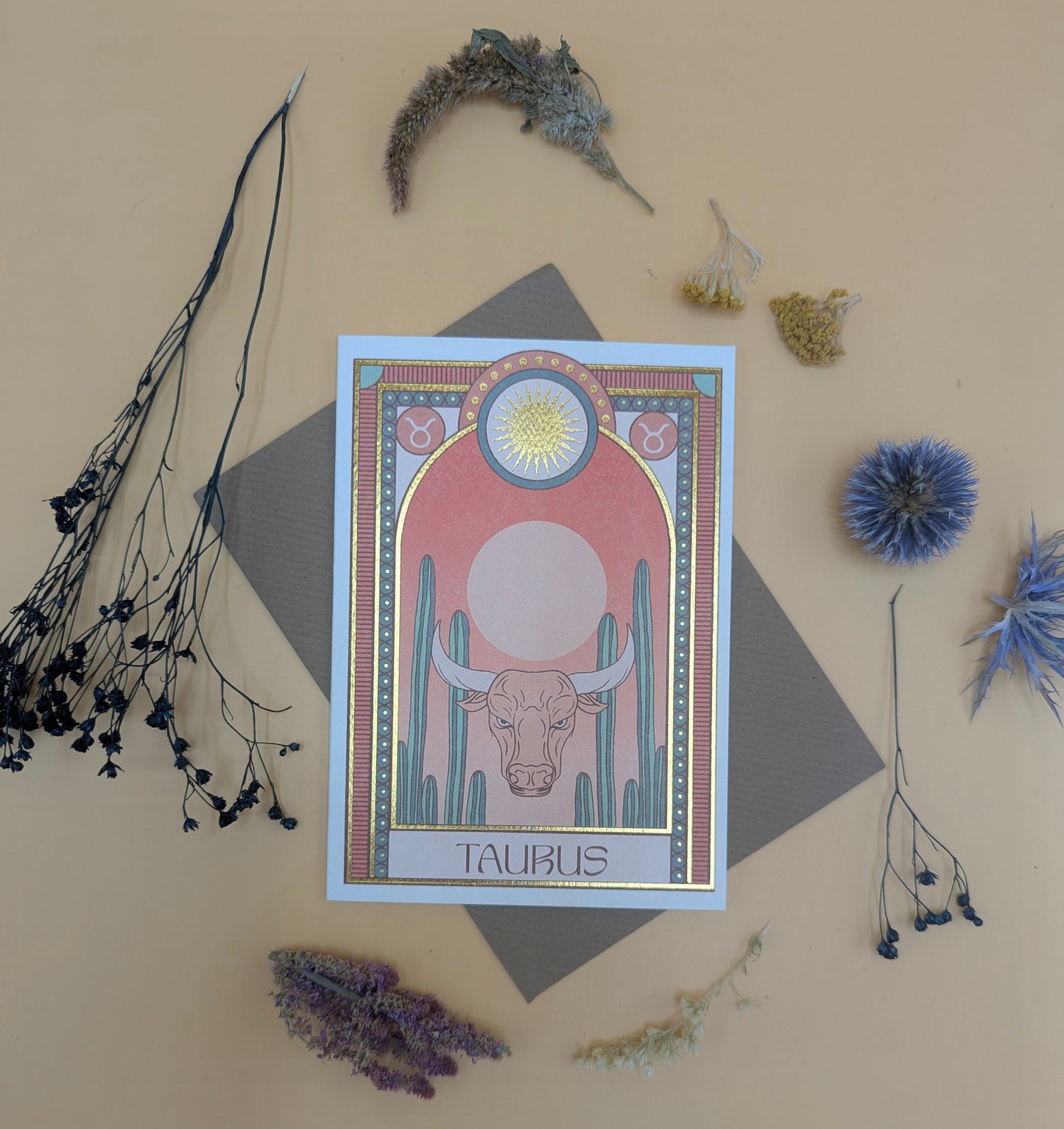 Taurus Zodiac Card