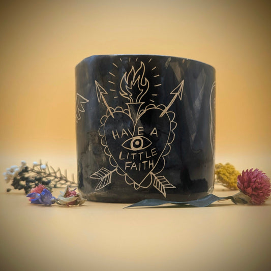 'Have a Little Faith' Ceramic Pot by Ciara Veronica Dunne