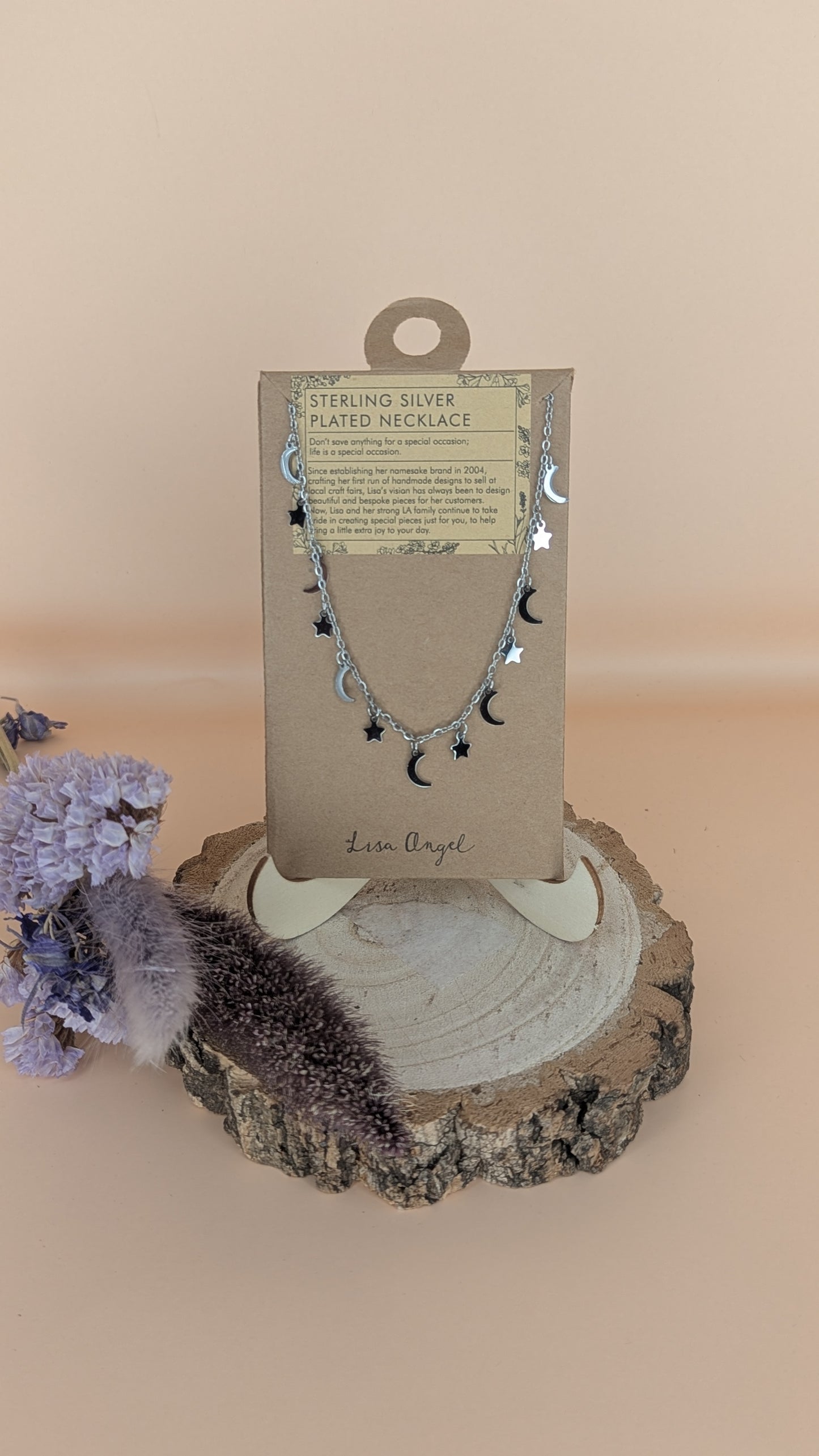 Star and Moon Charm Necklace