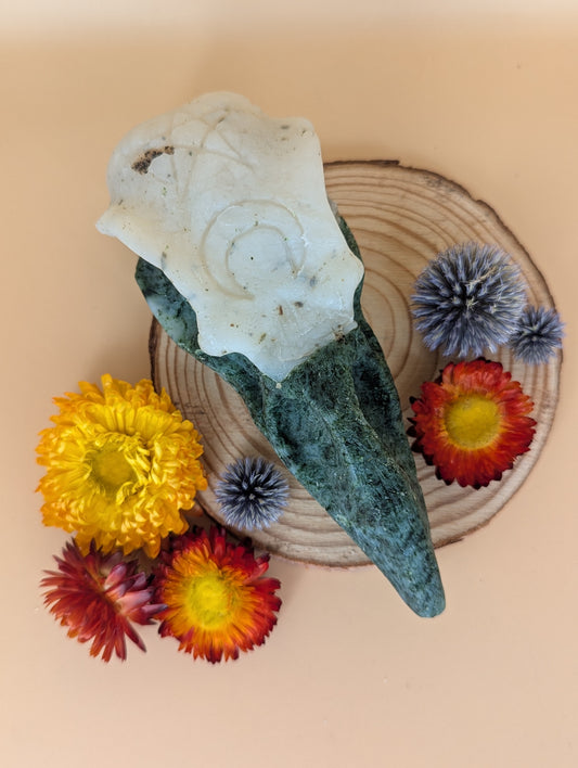 Crow Skull Shower Bar - 'Sea Hag'