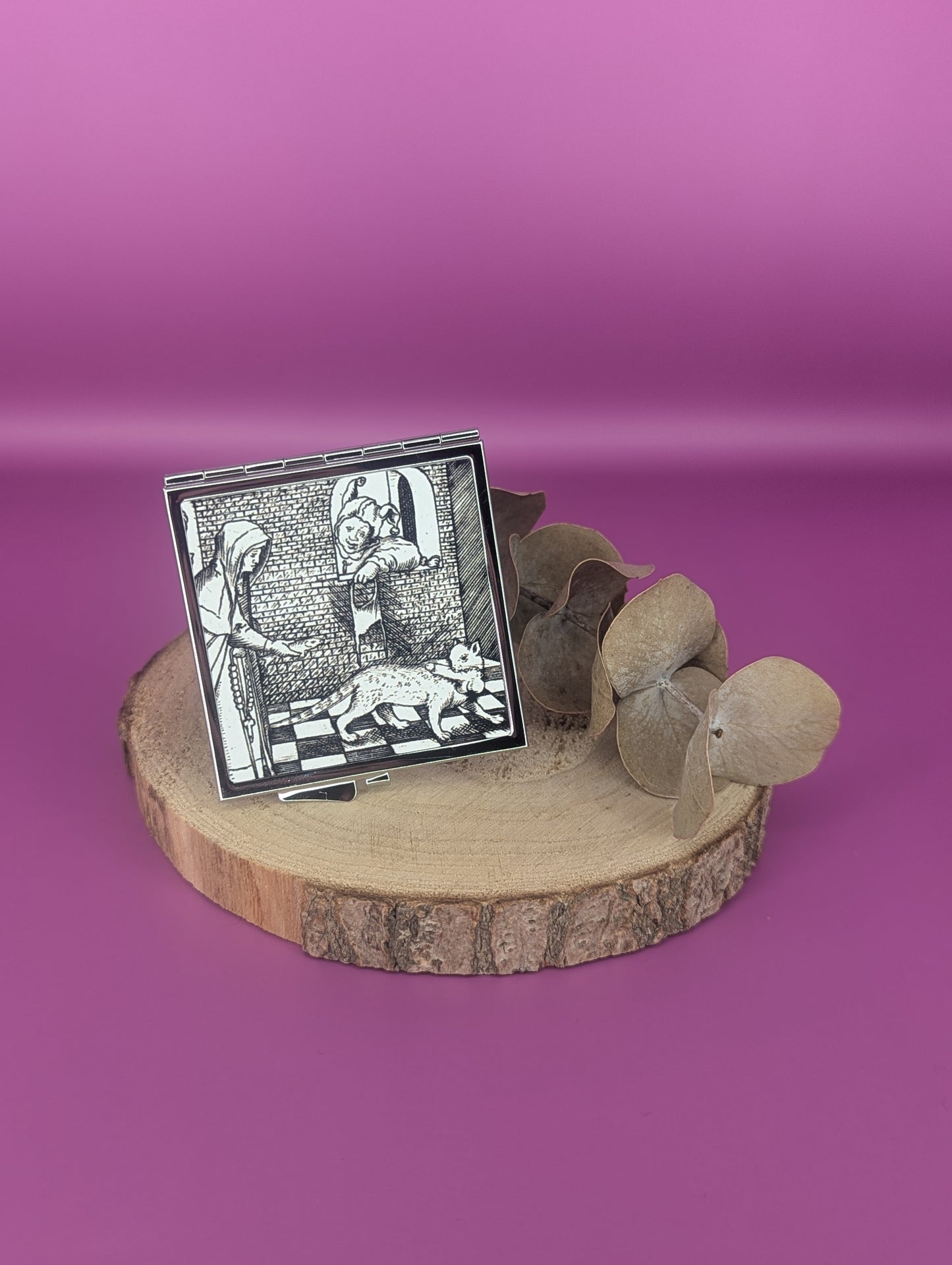 'Penis Stealing Cat' Compact Mirror