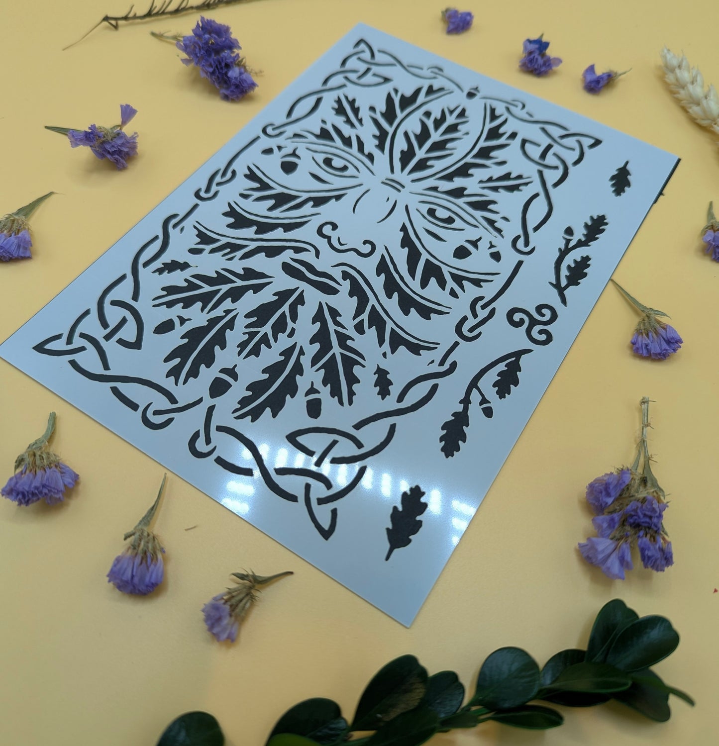 'The Green Man' Etching Stencil