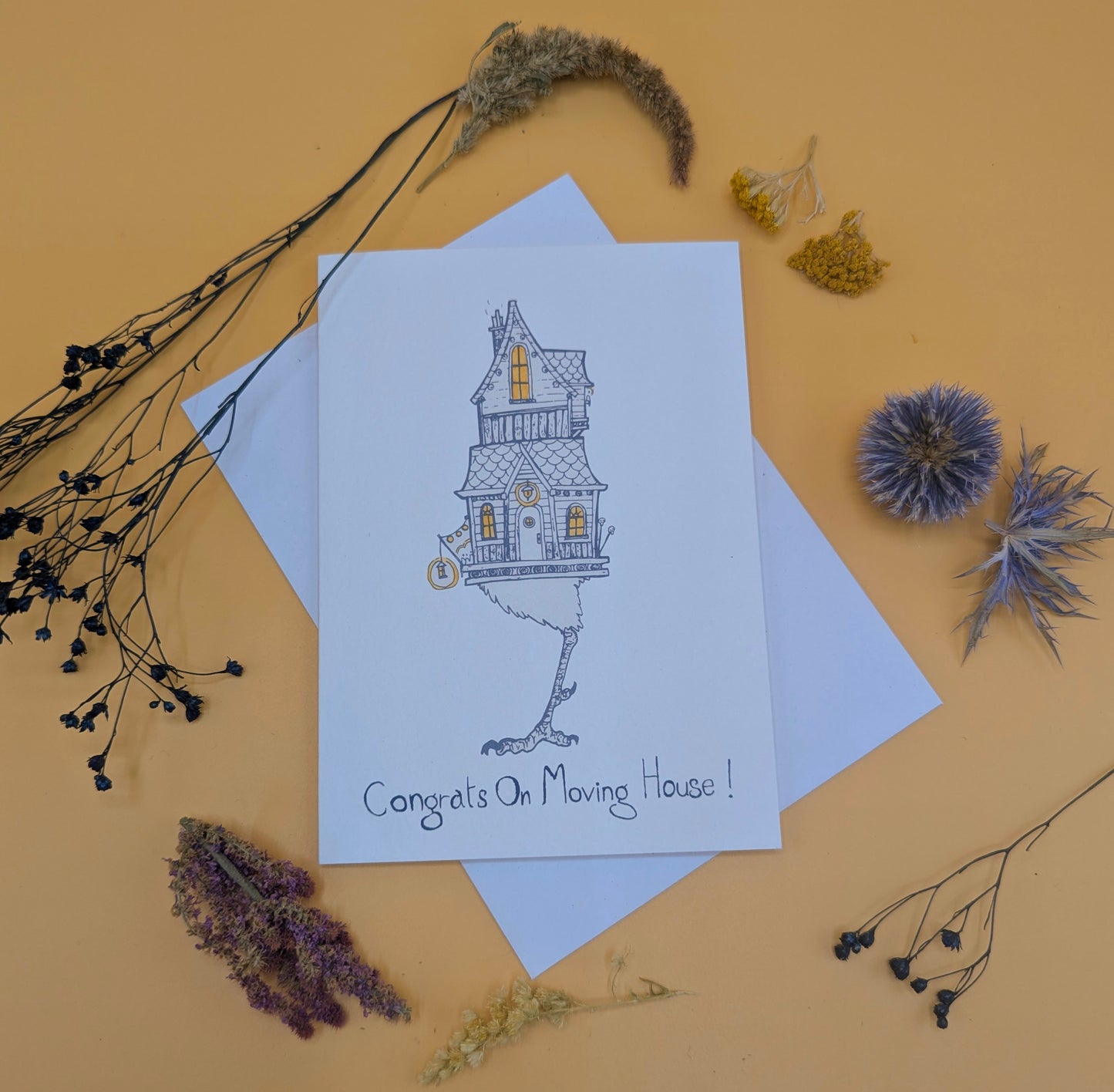 Baba Yaga Housewarming Card