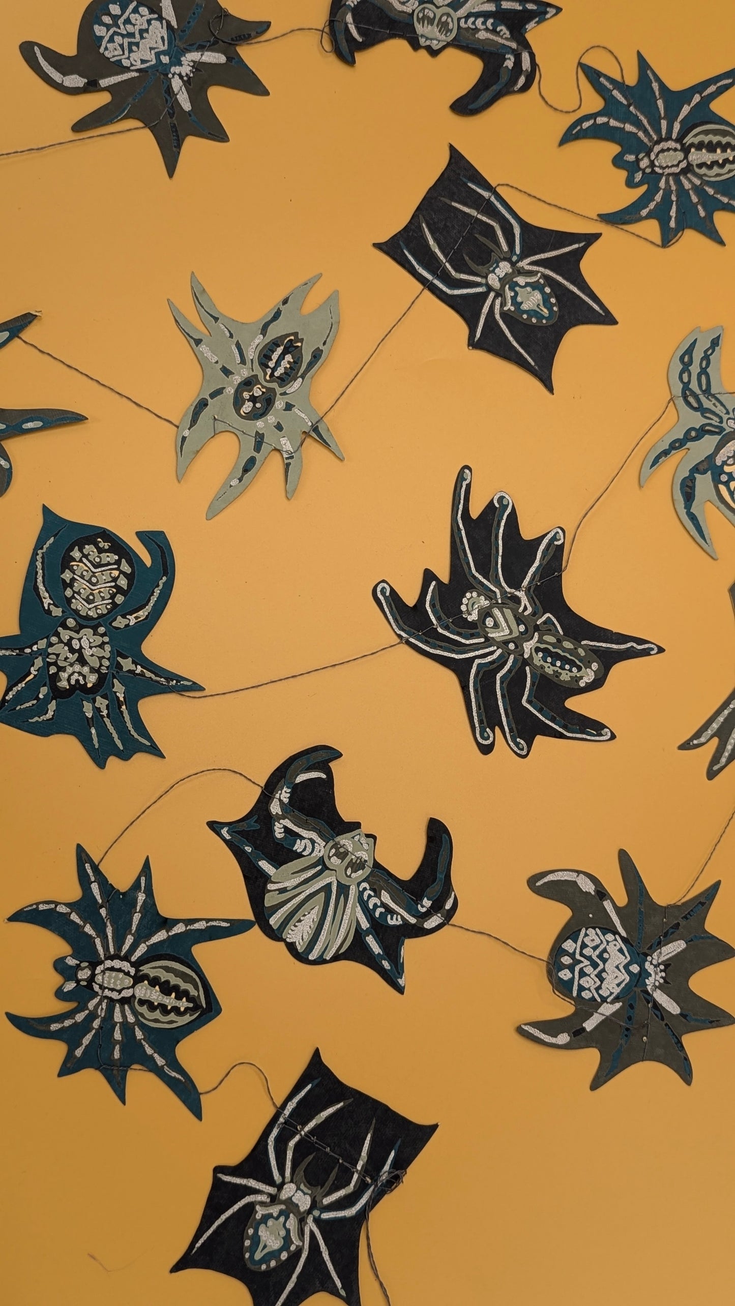 Creeping Spider Sewn Garland by East End Press