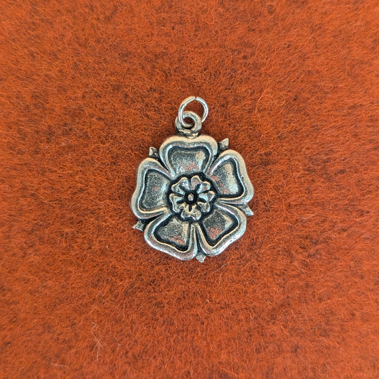 Pewter Tudor Rose Charm