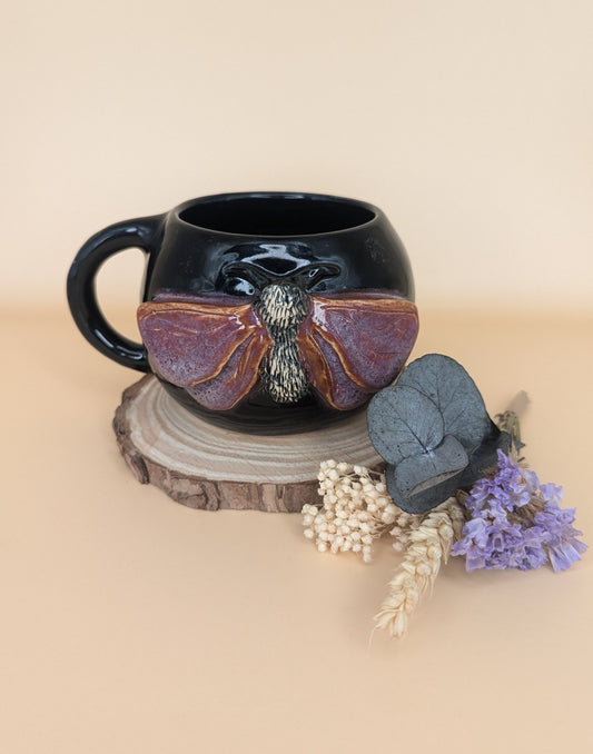 Black Moth Mug by Genuie Quirk