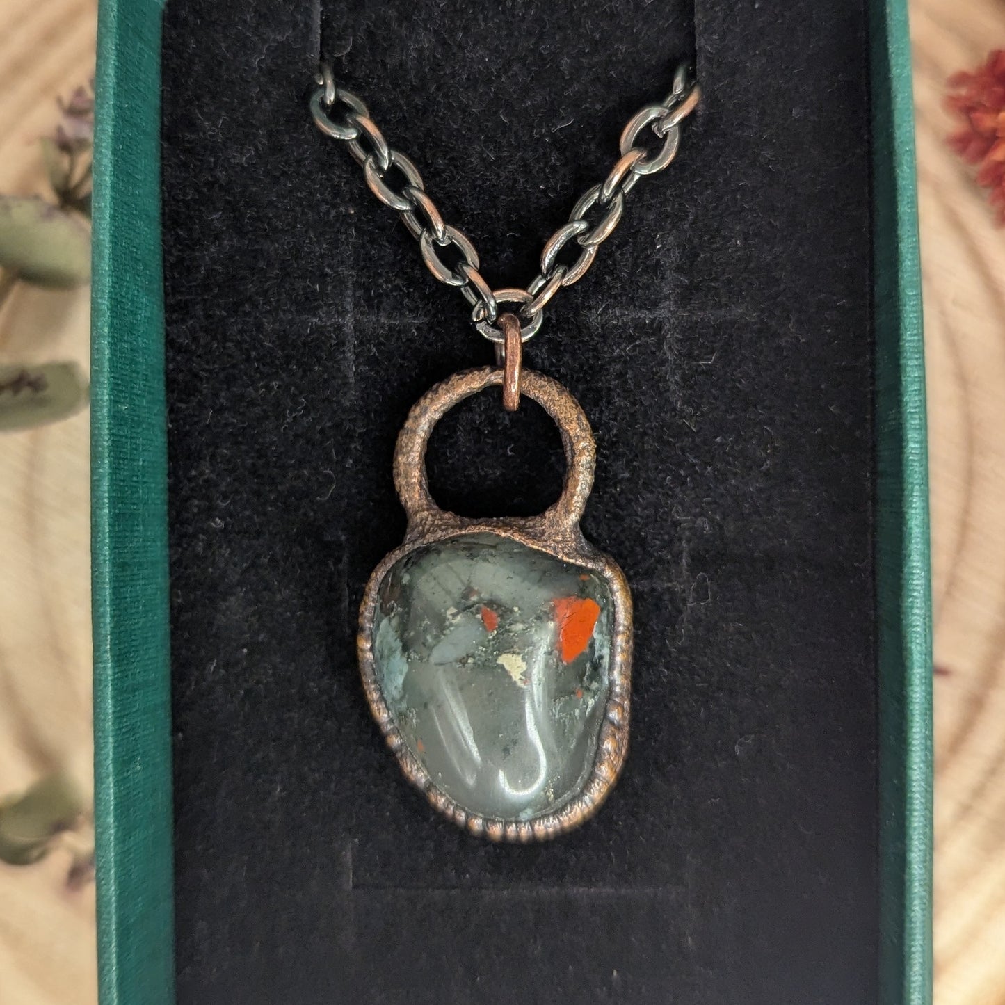"Talutah" Bloodstone Pendant