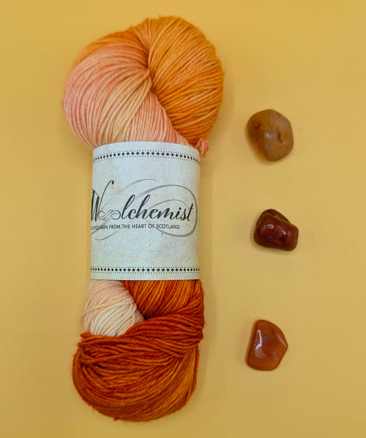 'Carnelian' - the Woolchemist Hand Dyed Yarn - 100g