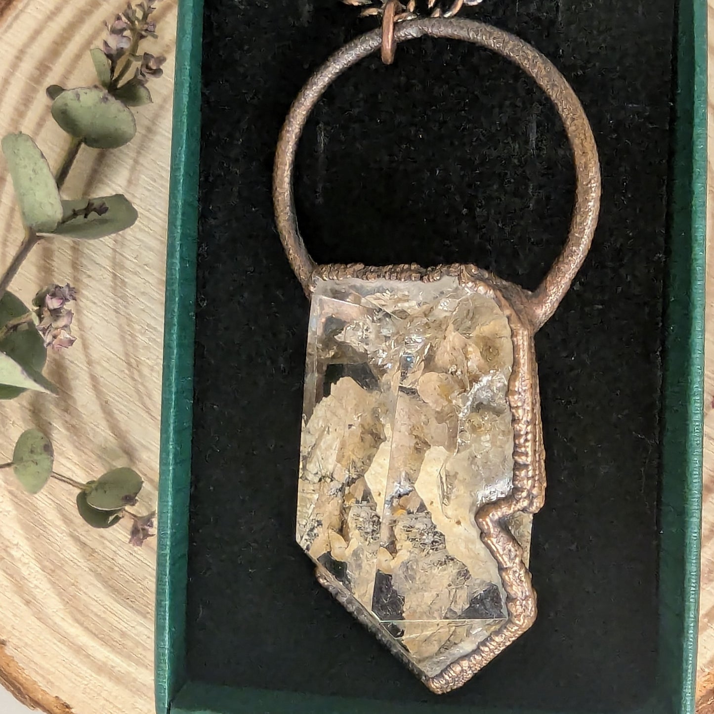 "Bhagini" Garden Quartz Pendant
